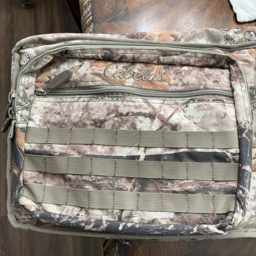 Cabela's Tactical Rifle Gun Case Camo MOLLE Padded Carry Bag 52x16x6